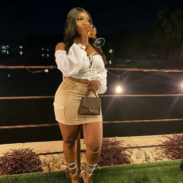 Khaki Cargo Mini Skirt