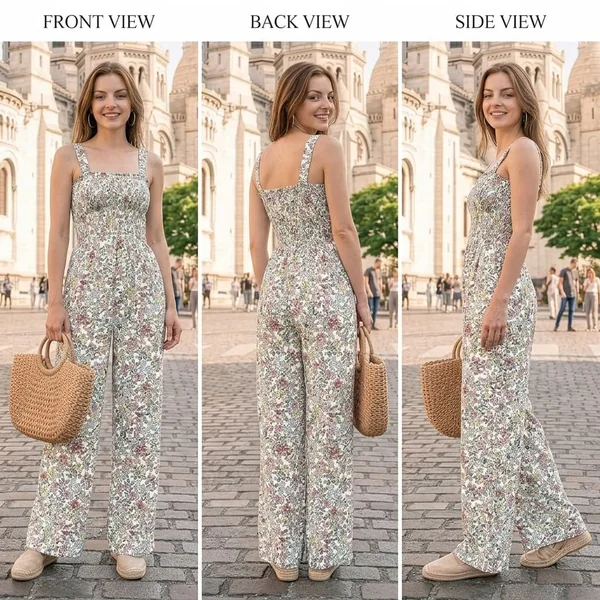 Relaxed Printed Jumpsuit for Greece