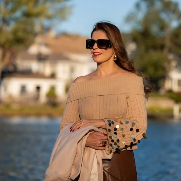 Chic Ribbed Knit Off-Shoulder
