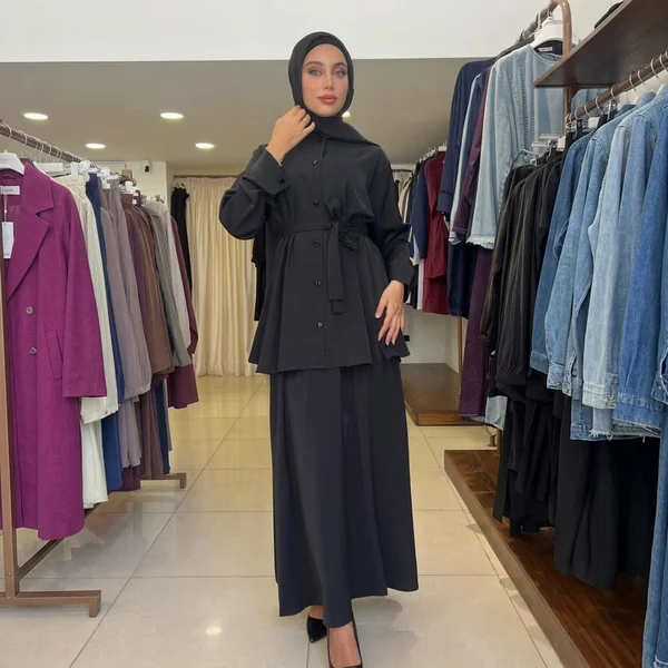 Tailored All-Black Modest Co-Ord