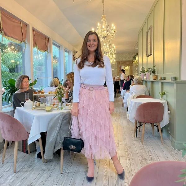 Layered Pink Ruffle Tulle Skirt Styling