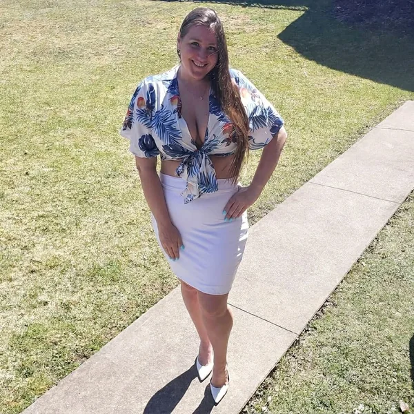 Tropical Tie-Front and Pencil Skirt