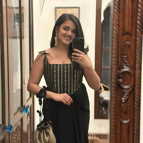 Embroidered Tie-Strap Corset Top
