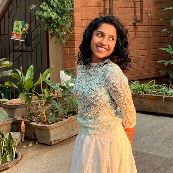 White Skirt with lace Top