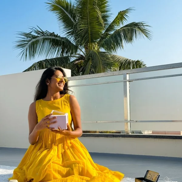 Vibrant Yellow Sleeveless Flared Dress