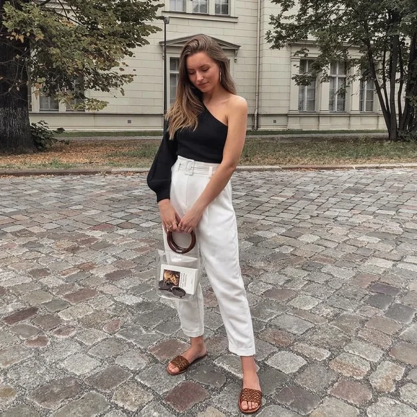 Elevated Asymmetric Ribbed Top