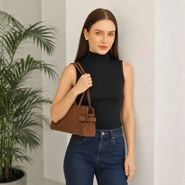 Sleek Black Mock Neck Tank