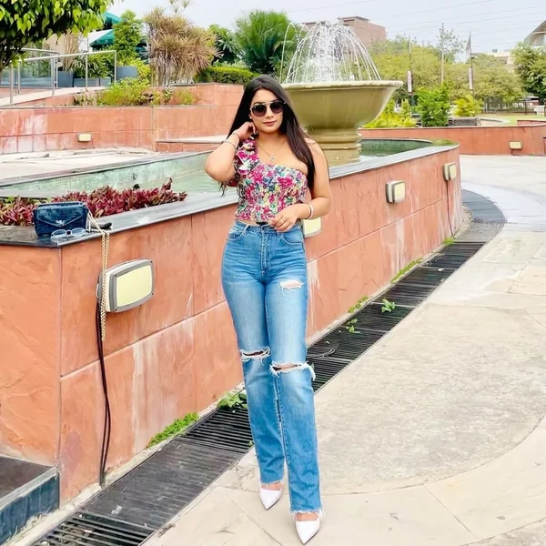 Floral Smocked One-Shoulder Top