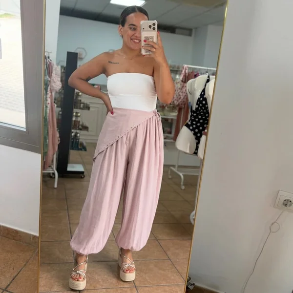 Strapless White Tube Top Ensemble