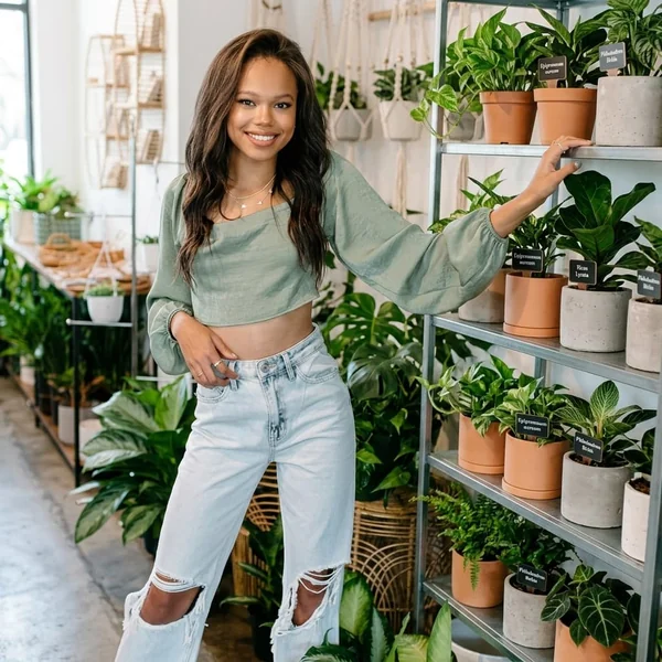 Sage Green Cropped Cowl Top