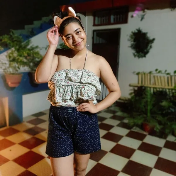 Tiered Floral Ruffle Halter