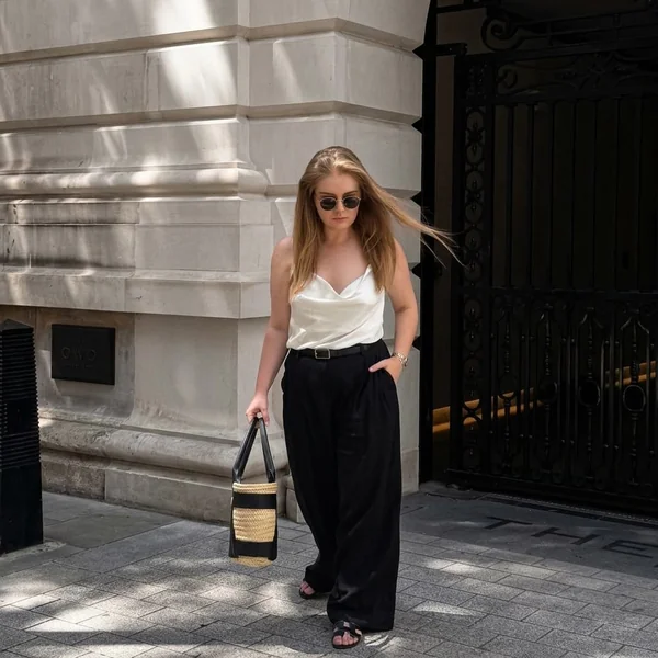 Ivory Cowl-Neck Satin Cami