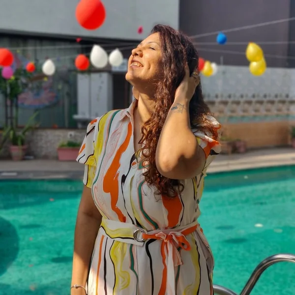 Vibrant Abstract Shirt Dress