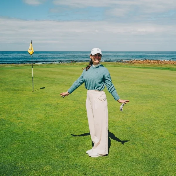 Coastal Knit and Wide-Leg Trousers