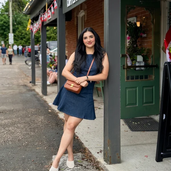 Dark Wash Denim Mini Dress