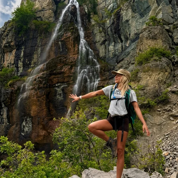 Graphic Tee & Fitted Trail Shorts