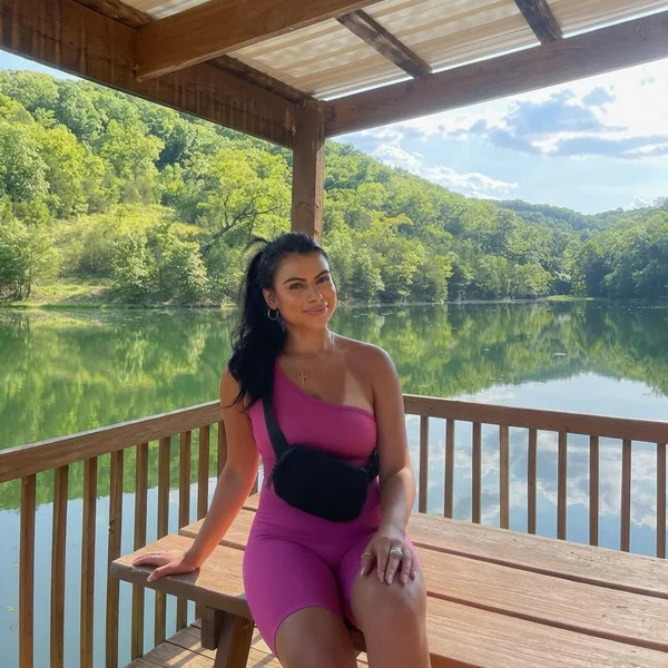 One-Shoulder Magenta Active Romper