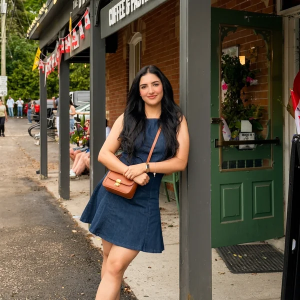Dark Indigo Denim Mini Dress