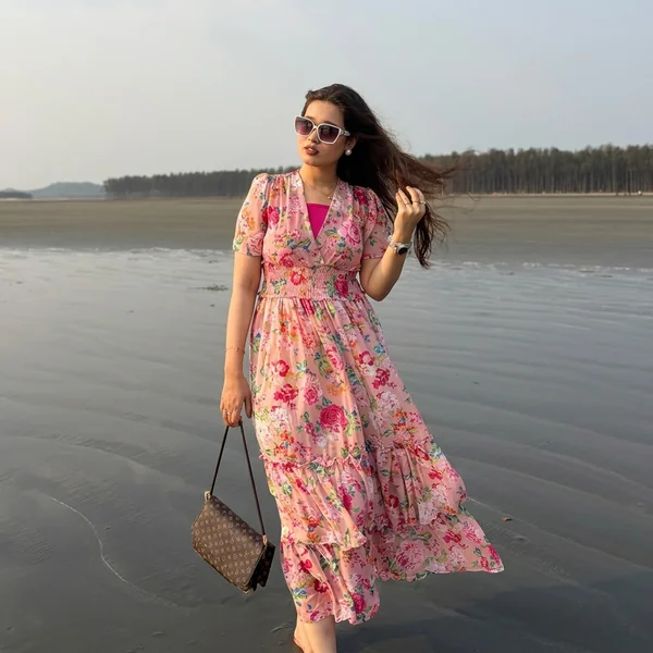 Tropical Printed Tunic and Wide-Leg Trousers
