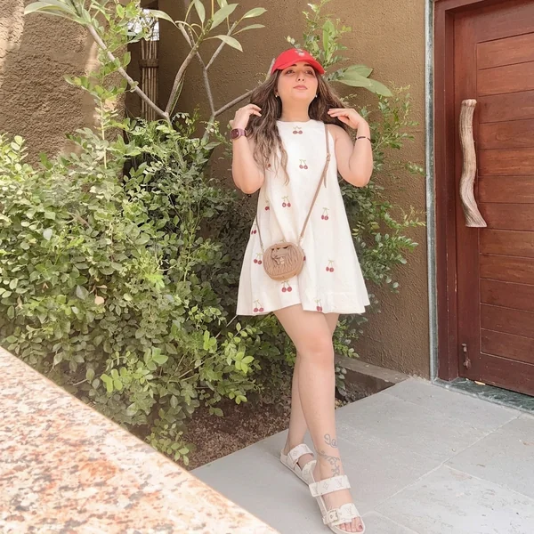 Cherry Print Mini A-Line Dress