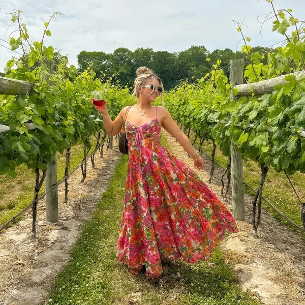 Vibrant Floral Maxi Dress