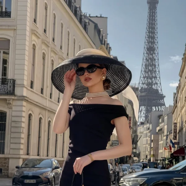 Off-The-Shoulder Black Midi Dress