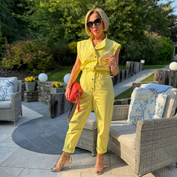 Vibrant Yellow Utility Jumpsuit