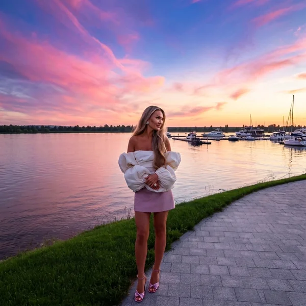 Off-the-Shoulder Puff Sleeve Mini Look