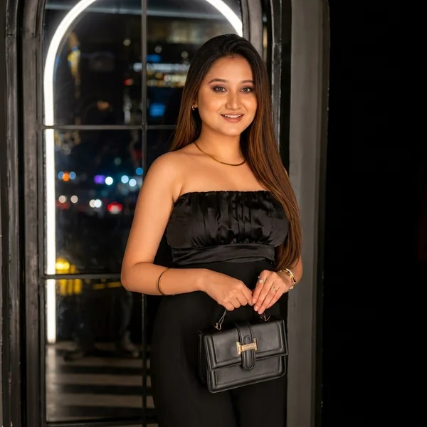 Strapless Ruched Satin Jumpsuit