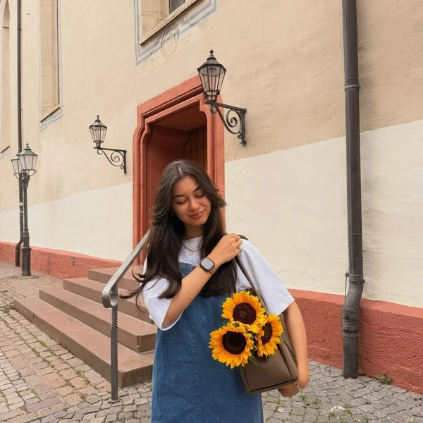 Denim Pinafore & White Tee