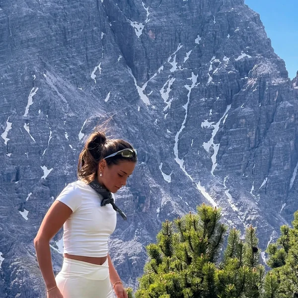 White Fitted Crop Top & Biker Shorts Set