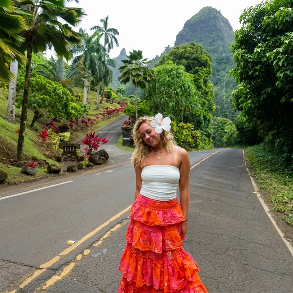 Sunset Tiered Skirt Tube Set