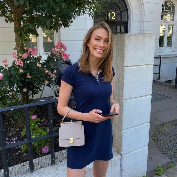 Navy Blue Polo Mini Dress